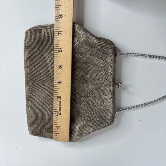 VTG 60s Purse Set of 3 Handbag Navy Ron Bienen Black Le Lis Beaded Made in Japan - Picture 5 of 14